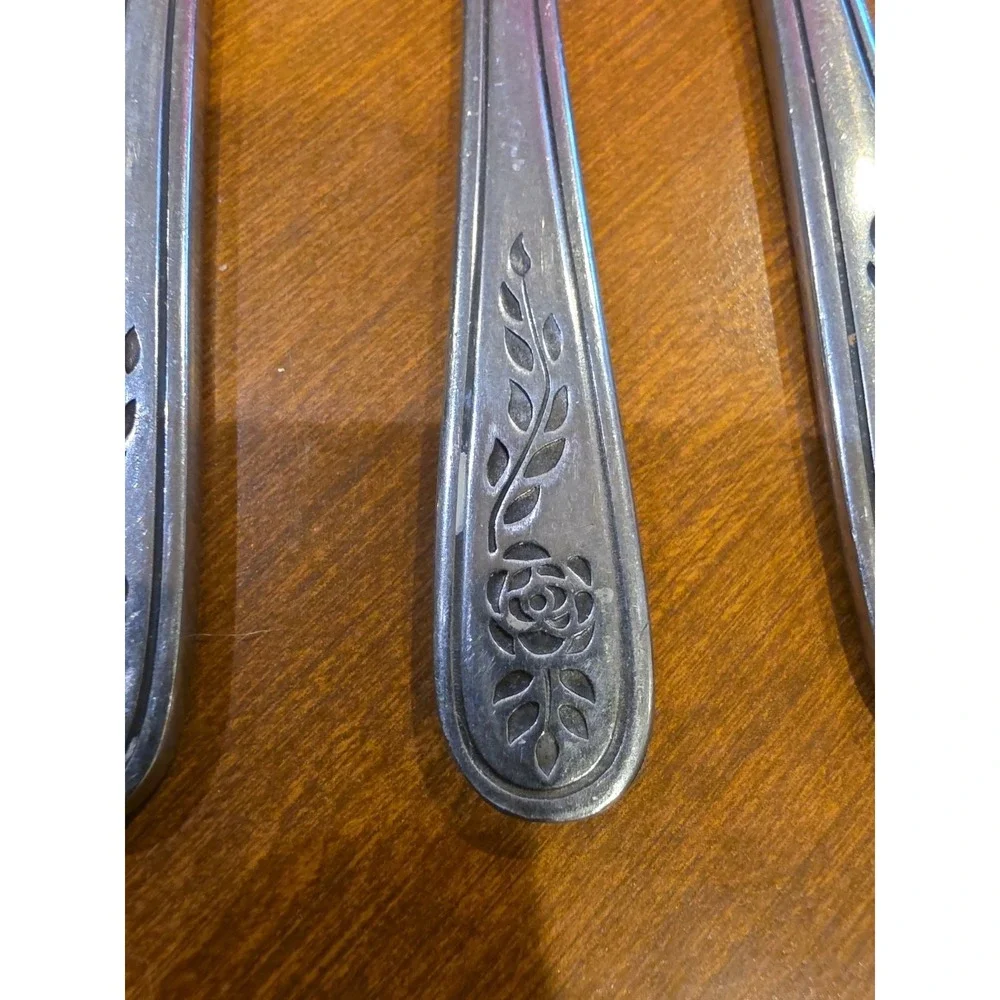 Rogers Floral Mist Stainless Steel 6 Table Dinner Butter Knives Knife 8¼